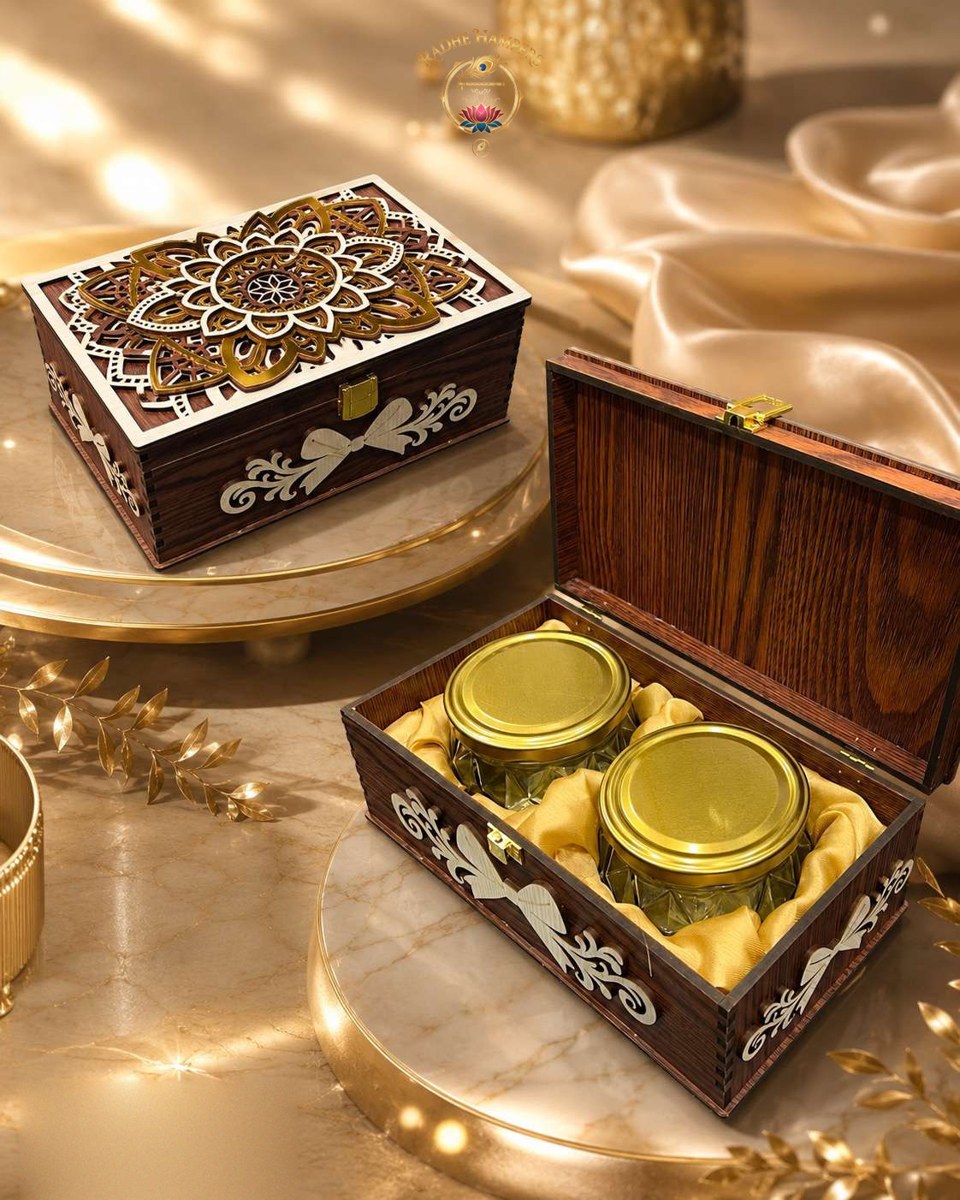 Carved Wooden Jar Box