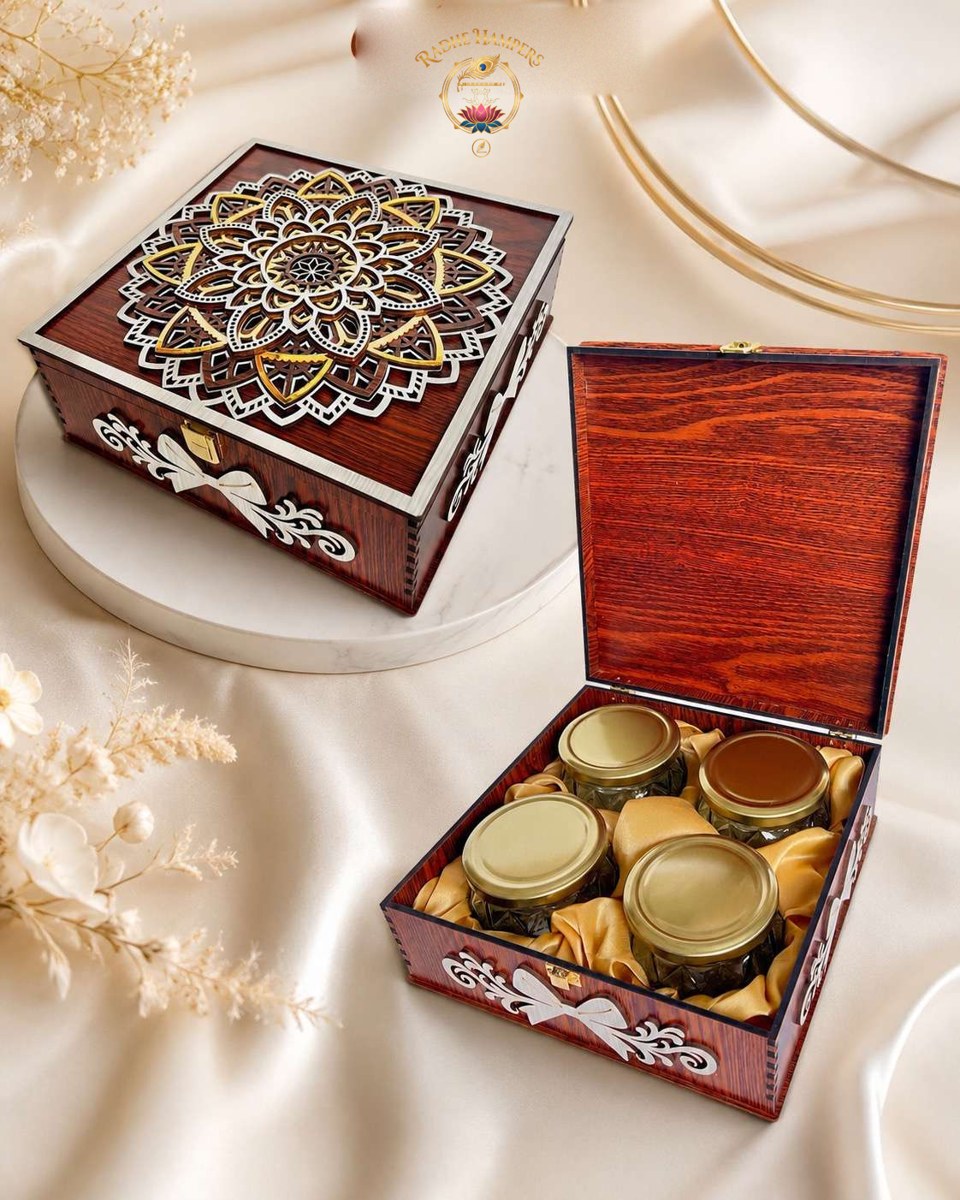 Wooden Mandala Gift Box